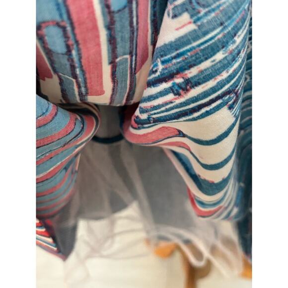 Plenty by Tracy Reese Gallery Row dress, red/blue/cream, 6, colorful, eclectic - Picture 4 of 6